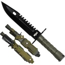Field Command M9 Bayonet Survival Knife - OD Green