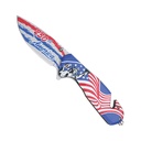 Liberty Response Spring-Assisted Pocket Knife - USA Flag