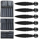 Skullstorm Flight Precision Throwing Knife Set - Black