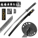 Vengeful Bride Display Katana Sword - Black Carbon Steel