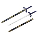 Azure Relic Heroic Fantasy Sword - Blue Gold