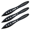 6.5" 2 Piece Throwing Knife - Black